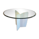 Travertine foot-foot design dining table