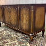 1950s English Chippendale Walnut Sideboard