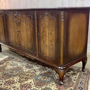 1950s English Chippendale Walnut Sideboard