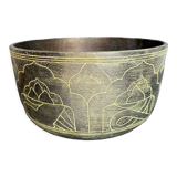 Carved bronze cup