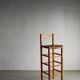 Rustic rush seat bar stool | France | 1960s
