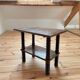 50s press screw side table