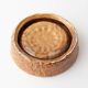 1970s Brown Textured Ceramic Ashtray from Aleluia