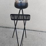 Cendrier sur pied vintage tripode année 50 60