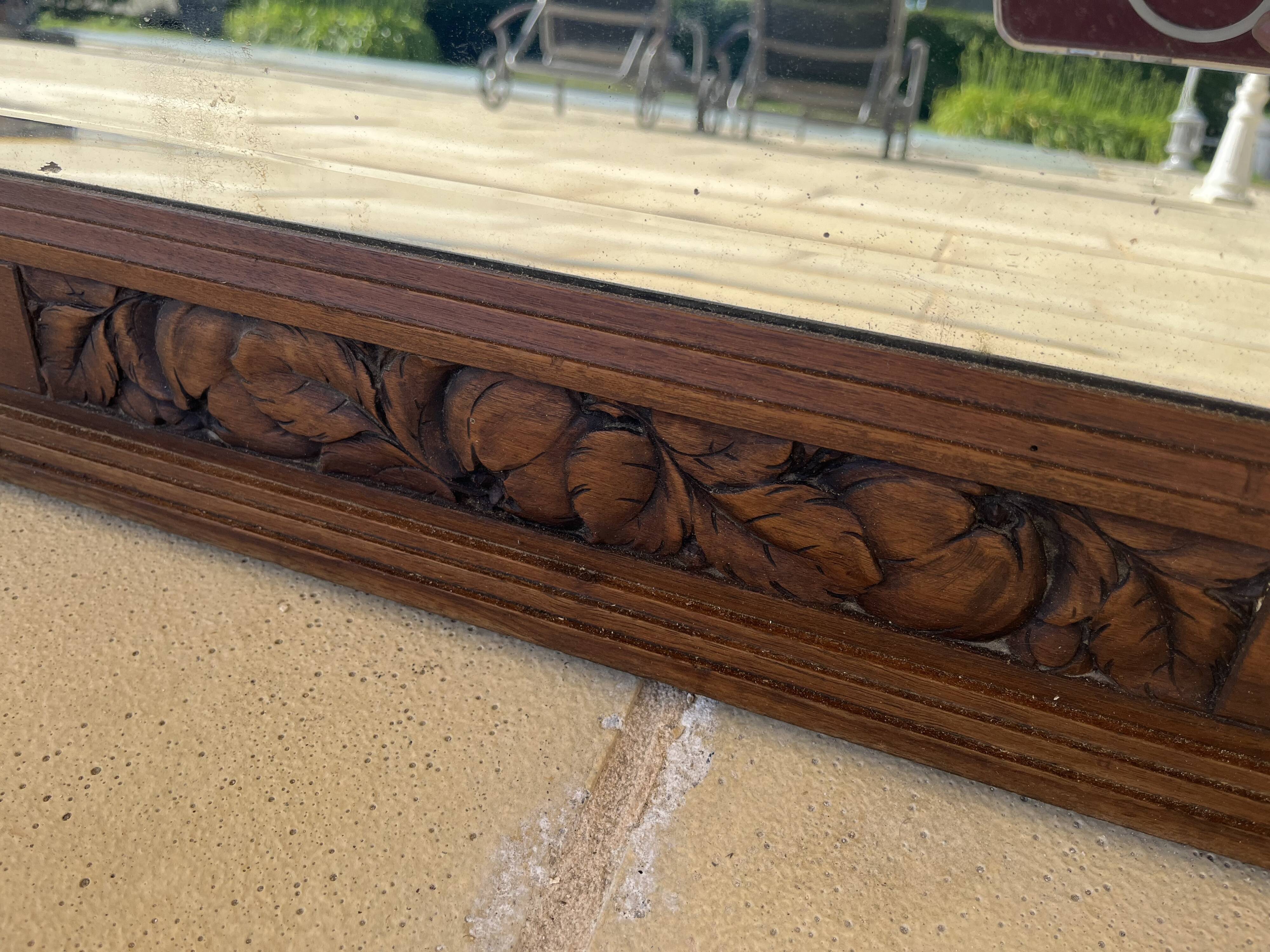 Art Deco wooden mirror