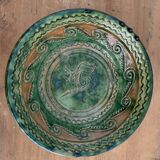 Tito Ubeda Spanish green ceramic fruit cup