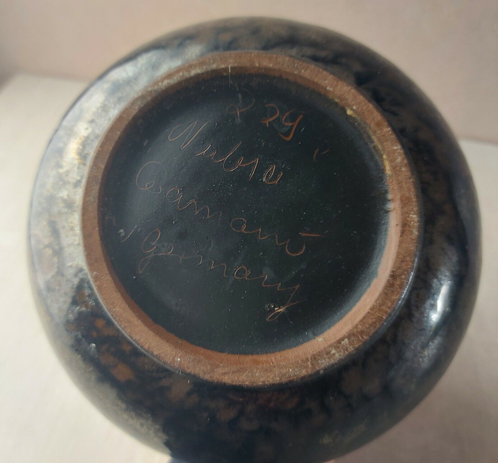 Old vase, ceramic Ceramano Nubia 229, vintage