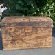Old small wooden trunk