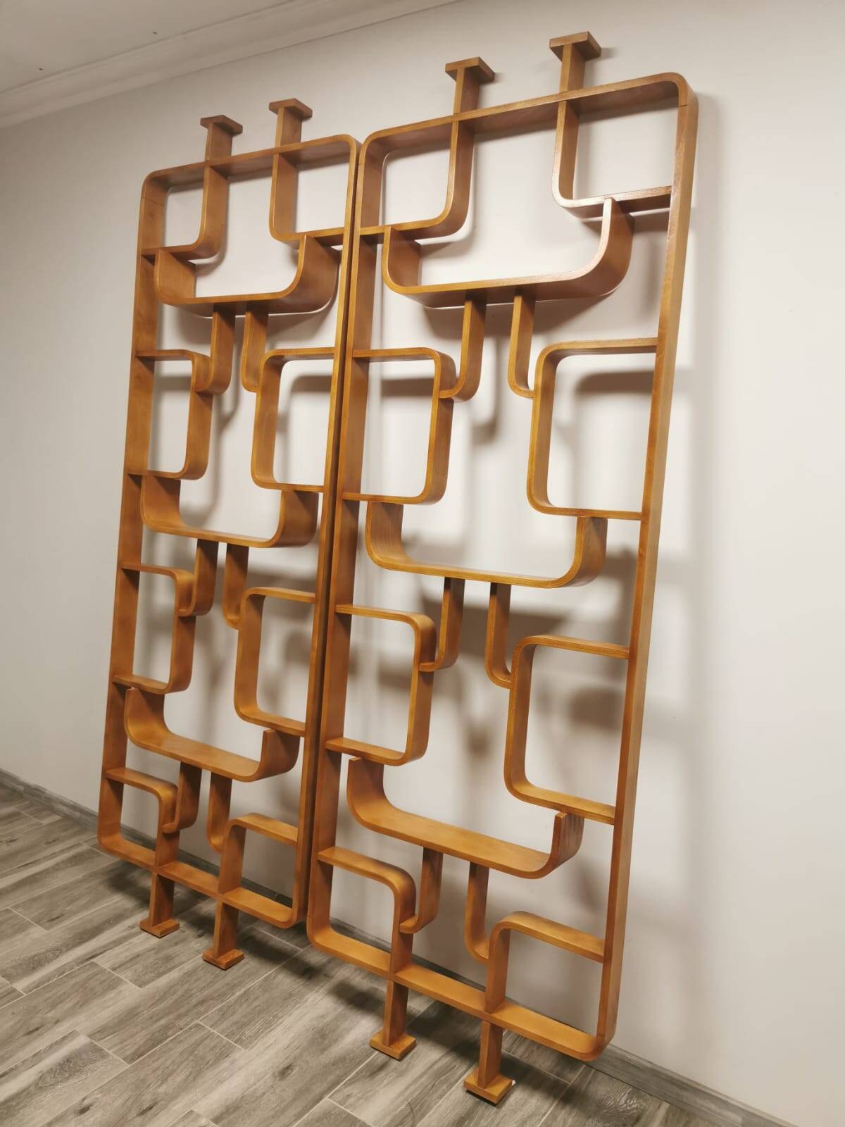 Room Dividers by Ludvik Volak for Drevopodnik Holesov, 1950s, Set of 2