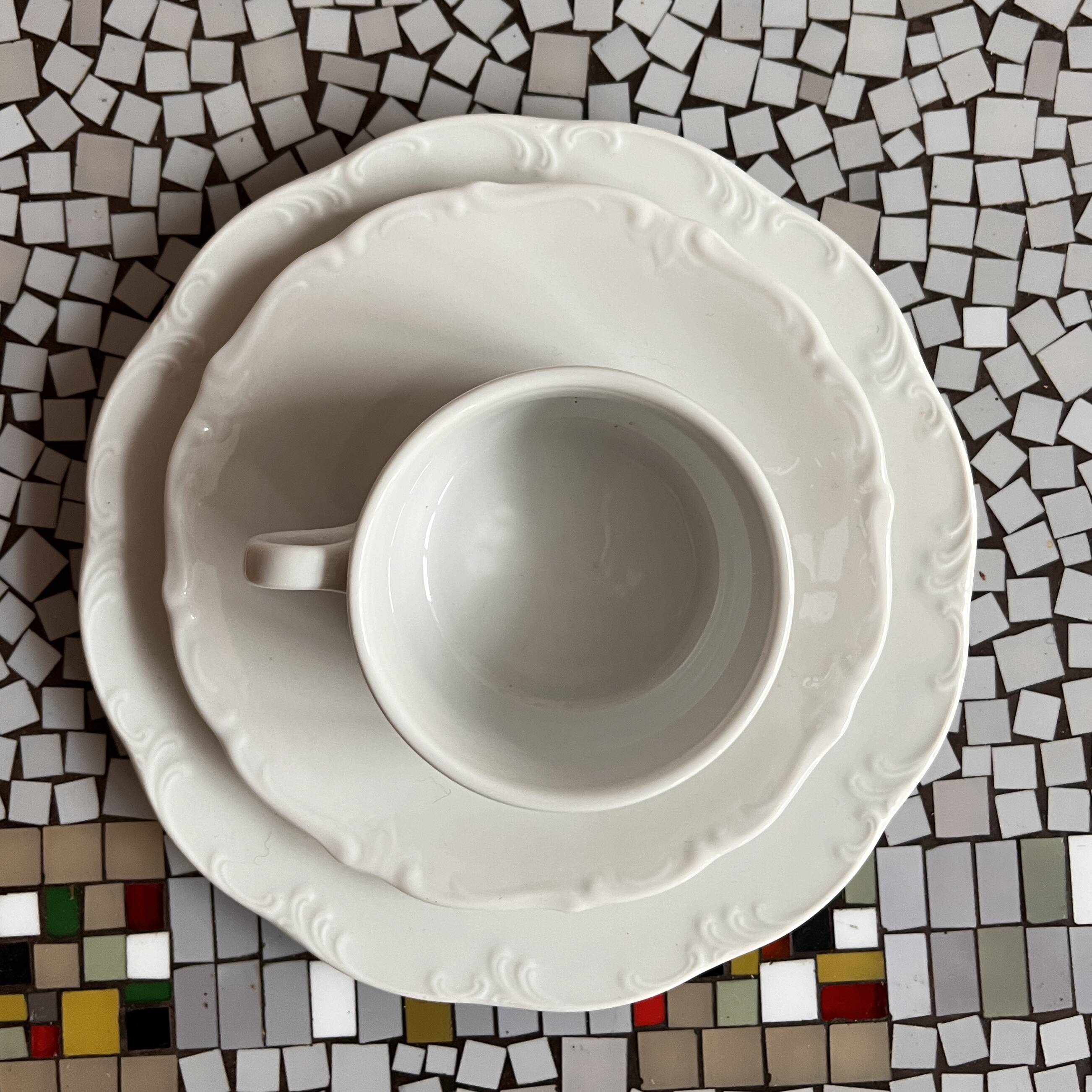 Rosenthal Monbijou trio breakfast service, Germany 1970s.