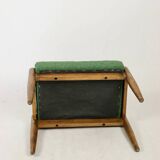 Edmund Homa stool green boucle seat