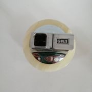 Briquet de table piezo onyx et métal doré, kogen 1970-1980