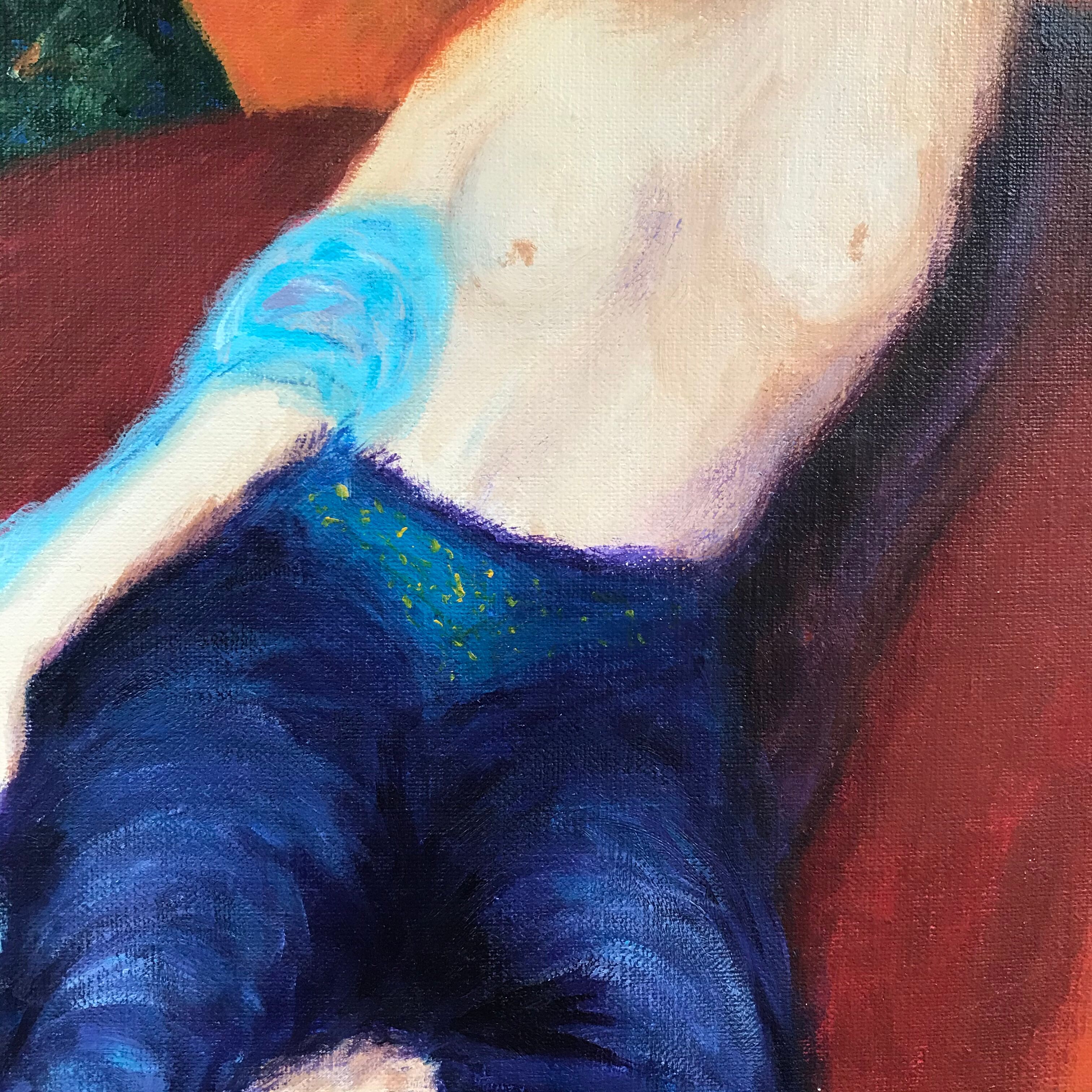 Painting lying down