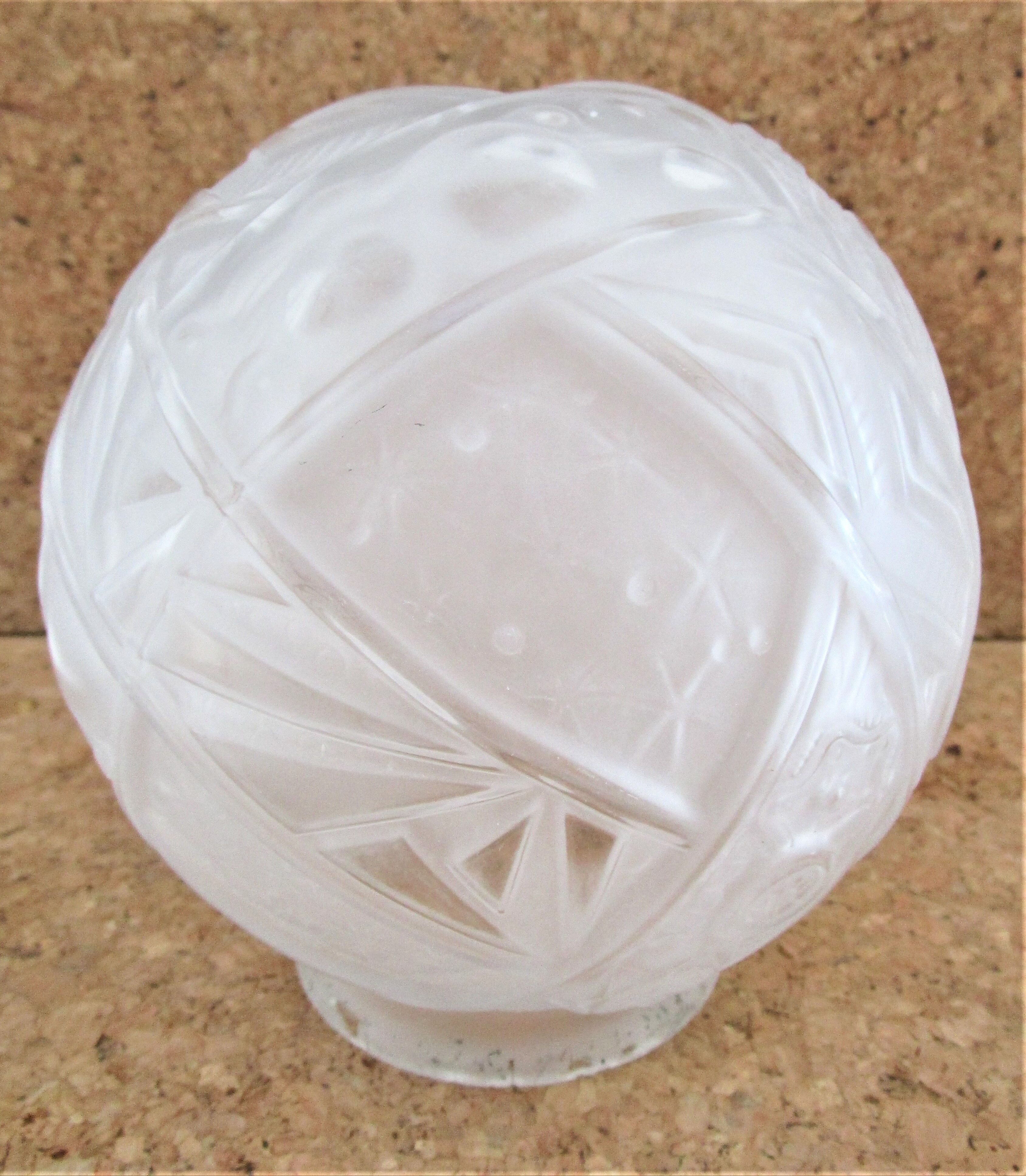 Globe glass ball Muller Brothers Art Deco 30s