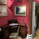 19th Century Italian Architectural Corinthian Wood Columns on Sandstone Plinths, Set of 2