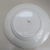 Flat round old Sarreguemines, ivory
