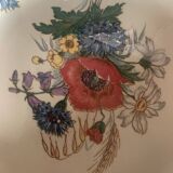 Sarreguemines earthenware cake plate