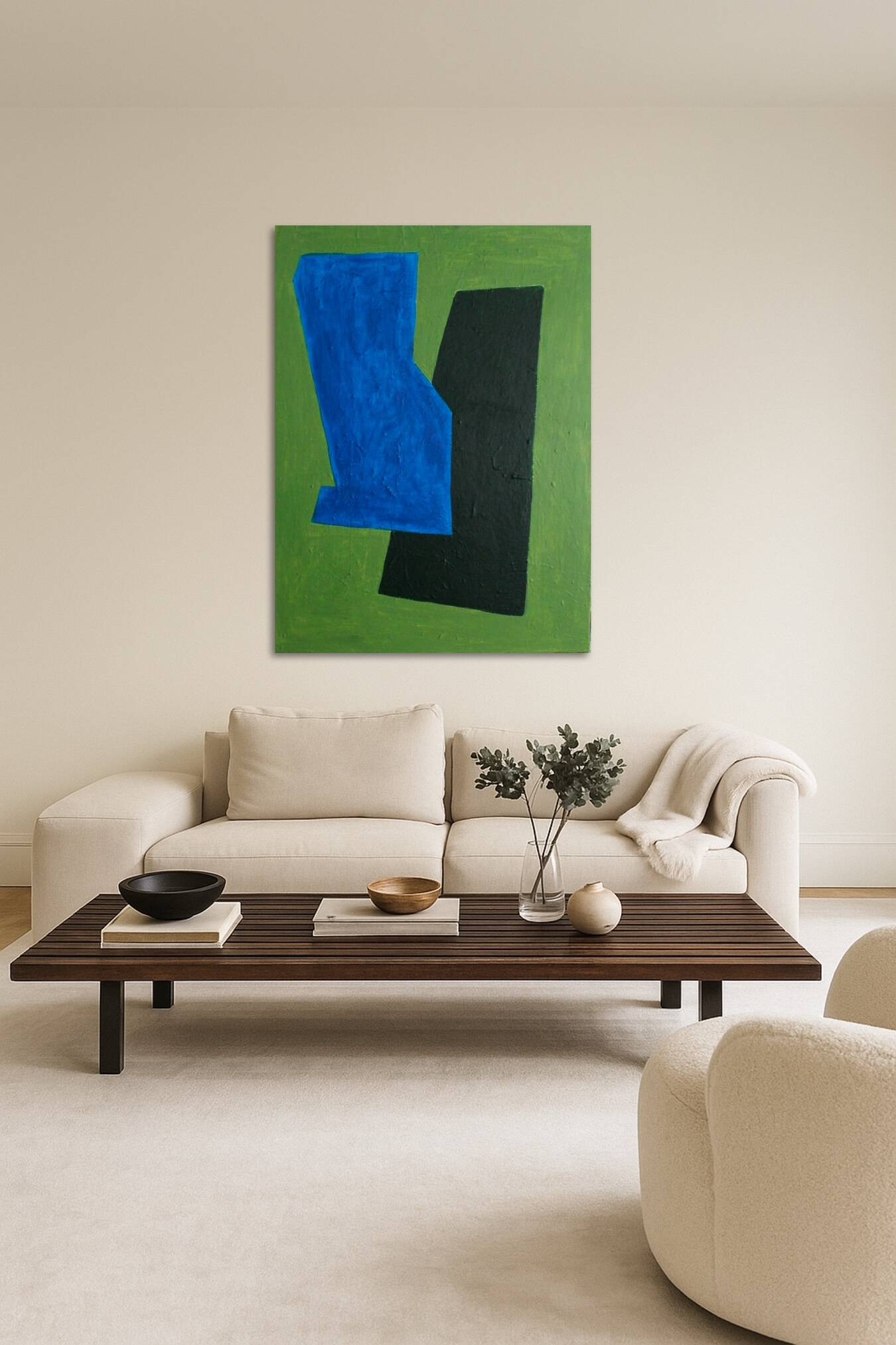 Toile tendue "echoes of balance" signée Bodasca