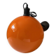 Vintage orange opaline pendant light, 1970s