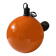 Vintage orange opaline pendant light, 1970s