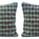 Set of 2 vintage kilim cushion covers 41x61 cm