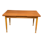 Scandinavian extendable wooden dining table 235cm 1960