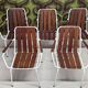 Salon de jardin vintage scandinave Daneline Teck Danemark 1960"