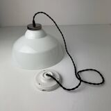 Vintage 30 cm opaline ceiling light