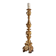 Antique carved and gilded wooden candelabrum, Italy, 19th century
