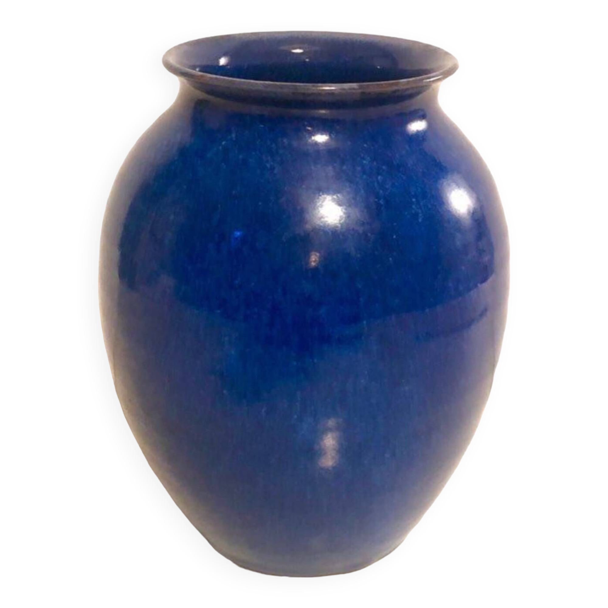 Blue ceramic vase