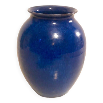 Blue ceramic vase