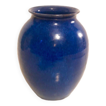 Blue ceramic vase
