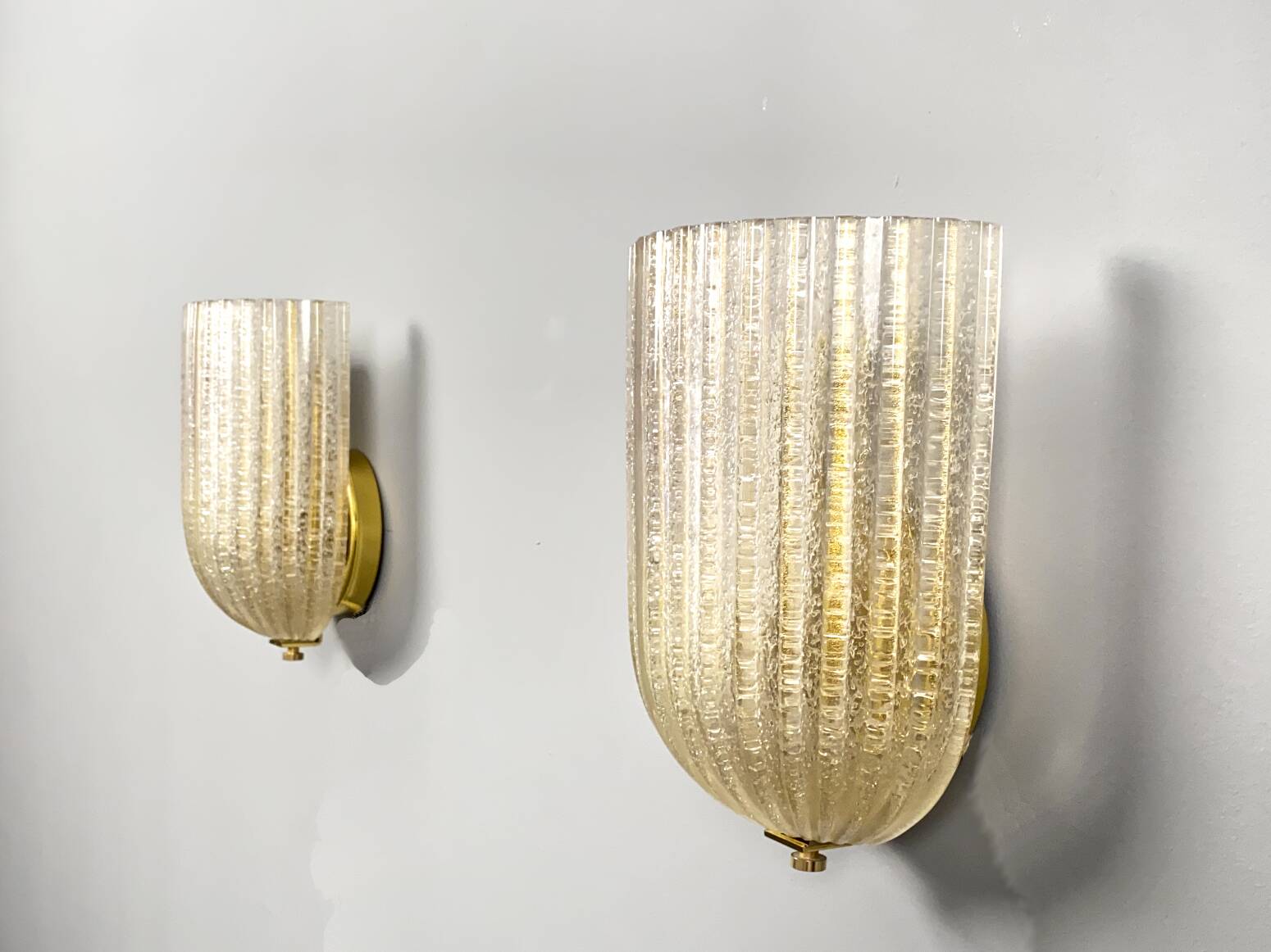 Pair of Sconces by Barovier & Toso, Murano, Italy, 1970s