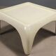 Vintage Space Age white fibreglass coffee tables, design, 1960s
