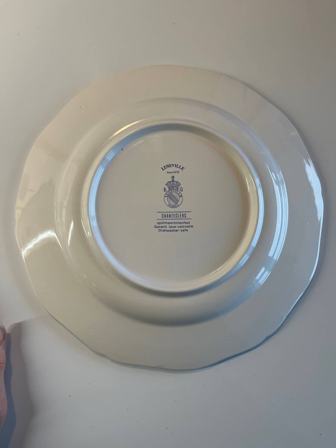 Assiette decorative luneville