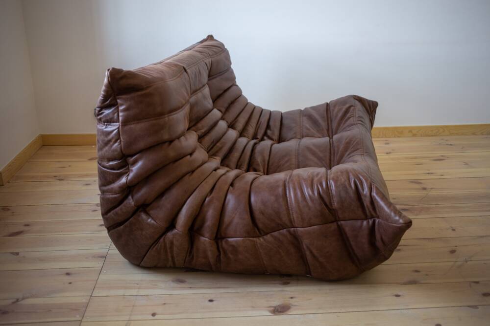 Togo 2 -seater sofa in dubai brown leather