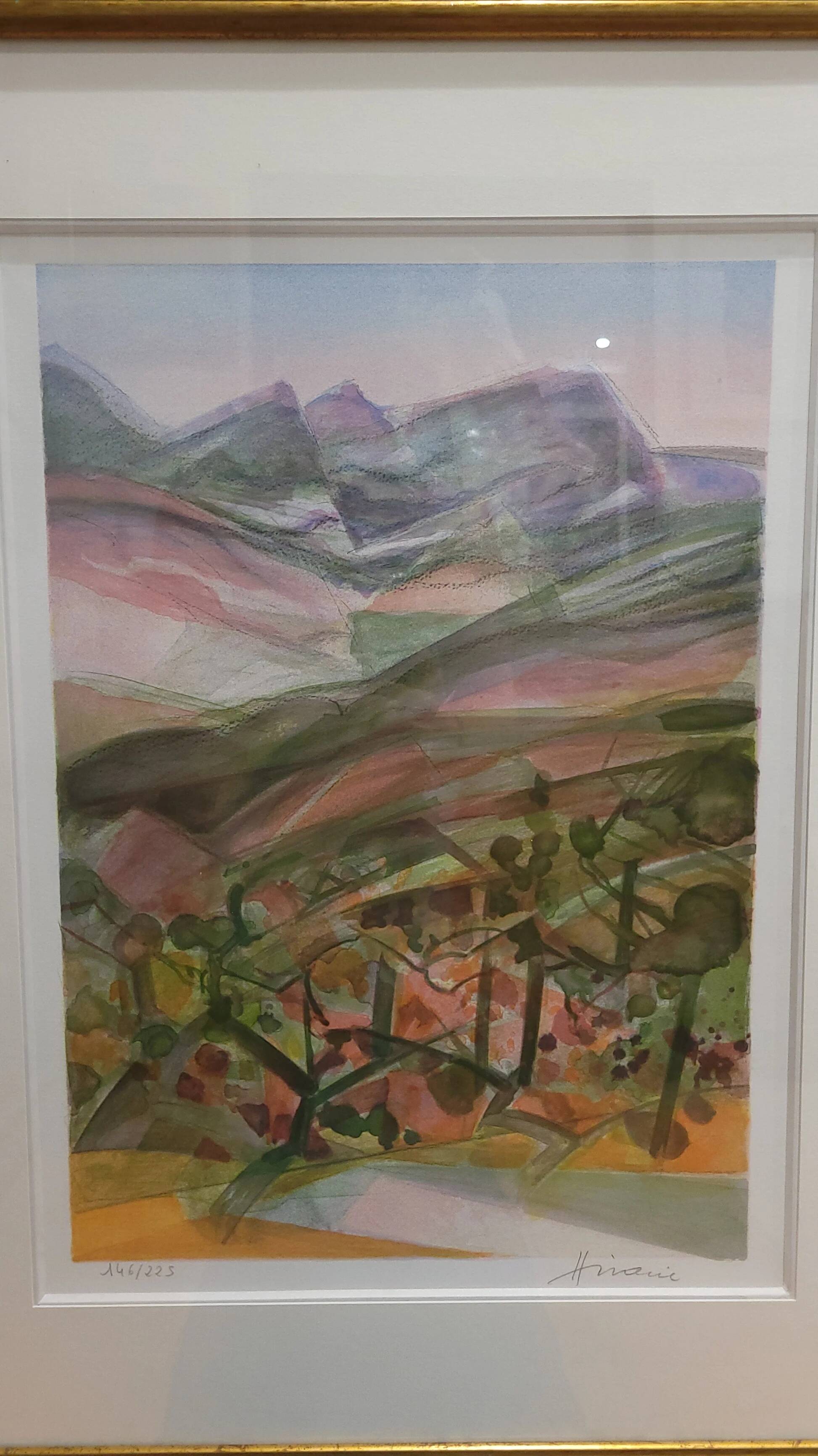 Lithograph signed Hilaire