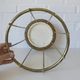 Vintage umbrella stand mid-century brass metal stick holder from 1960s