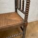 Turned wooden bench