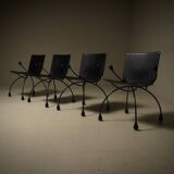 Set of 4 Rare Gigi Chairs by Boonzaaijer & Mazairac for Hennie de Jong Int.