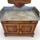 The antique walnut vanity , 19th century