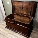 19th-century oak chest