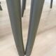 Lot de 6 chaises de salle à manger vintage en bois courbé gris : siège en rotin style Thonet