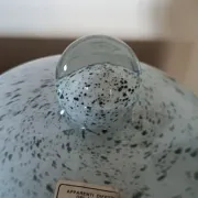 Handmade glass vase from the 1950s, height 27 cm