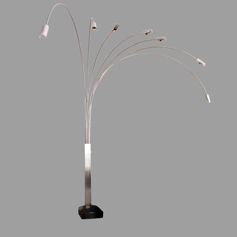 Impressive Italian 7 Arms Arc Lamp from 1970s