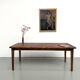 Oak dining table with tapered legs, 1970s.