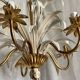 Lustre Leaves and Flowers lacquered and gilded Vintage 1960