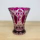 Crystal vase of Saint Louis red