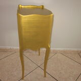 Gilded wooden bedside