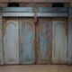 Antique Balinese Carved Doors in Azur Blue, Indonesia